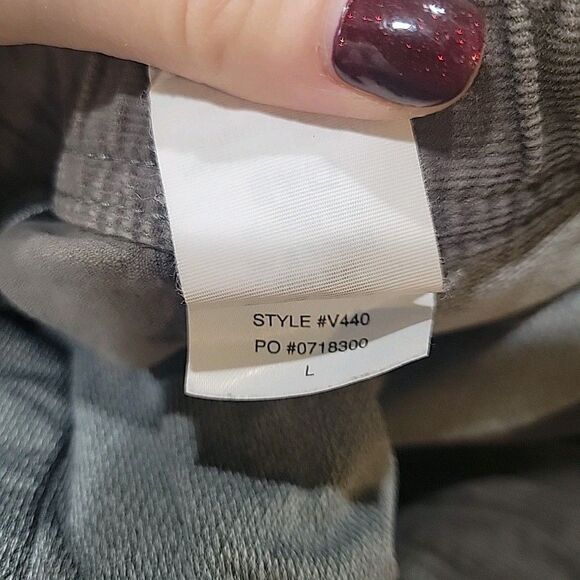 Vuori Corduroy Pants Mens L Grey Elastic Waist Drawstring Stretch V440 Preppy - Picture 7 of 9